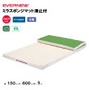 【法人限定】エバニュー 体操マット ミラスポンジマット 滑止付 幅150×長さ600×厚さ5cm EVERNEW 体操マット 6号帆布 SG仕様品 日本教材備品...