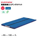【法人限定】アングルマット 幅90×長さ180×厚さ5cm 連結可 指導ライン入り ナイロン帆布 合成スポンジ 裏面すべり止付 エバニュー EVERNEW 体操 体育 学校 幼稚園 保育園 体操教室 体育用品 EKM527(4)
