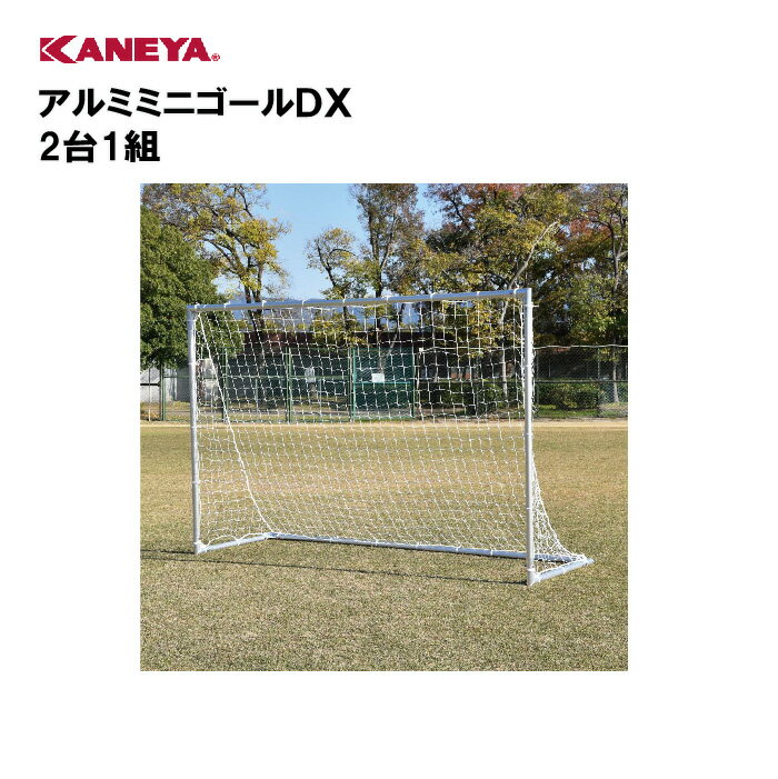 【法人限定】サッカー ミニゴール アルミ 練習 運動 スポーツ 体育 鐘屋産業 KANEYA カネヤ スポーツ施設 学校 部活動 教育施設 アルミミニゴールDX 2台1組 K-3811