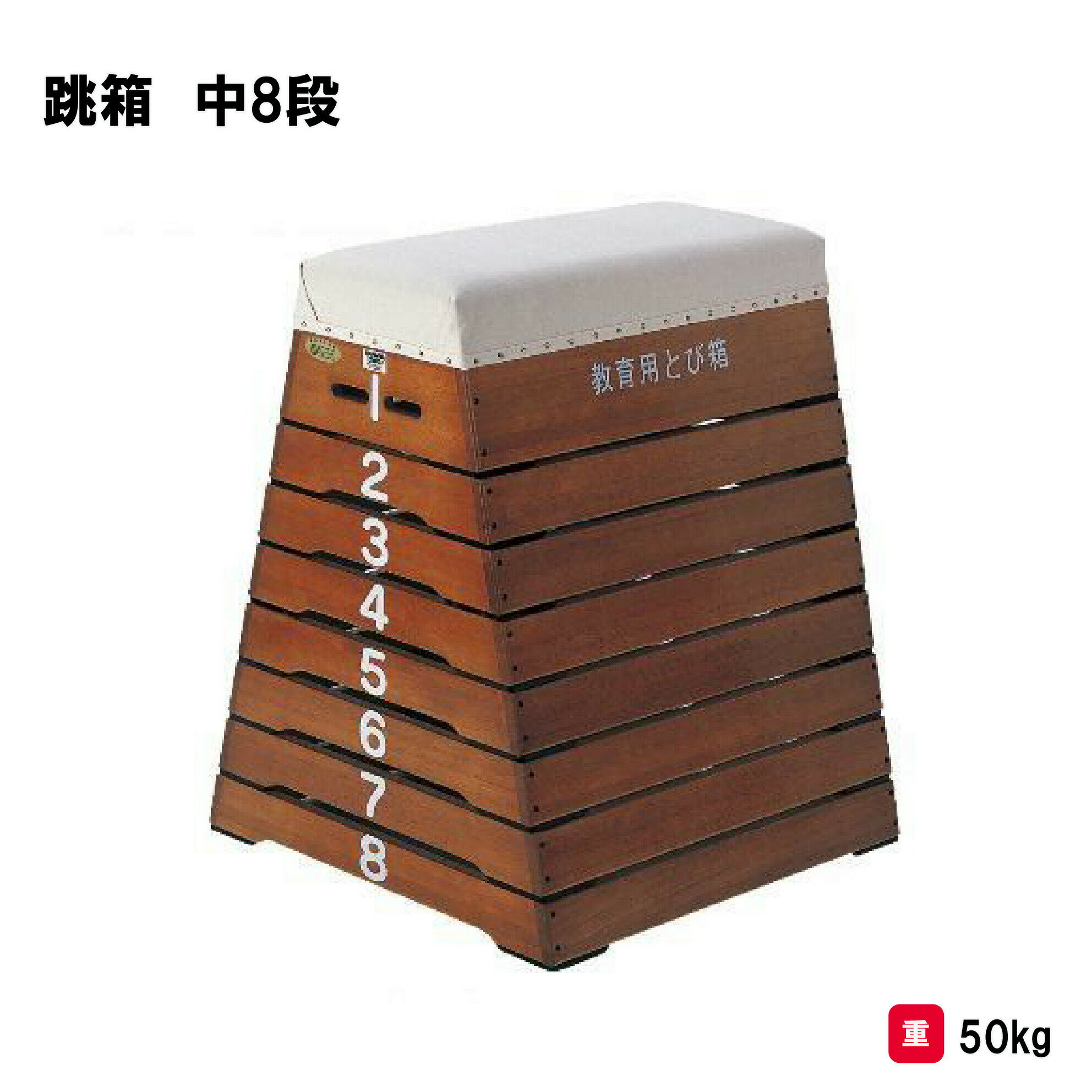 とび箱 跳び箱 跳箱 8段 体操 中学校 高校 体育 授業 三和体育 SANWA TAIKU 跳箱 中8段 S-4061 法人限定