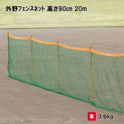 野球 外野フェンス 防球ネット 簡易仕切りネット 学校 施設 部活 三和体育 SANWA TAIKU 外野フェンスネット 高さ90cm／幅20m S-7806