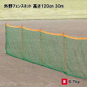 野球 外野フェンス 防球ネット 簡易仕切りネット 学校 施設 部活 三和体育 SANWA TAIKU 外野フェンスネット 高さ120cm／幅30m S-7809