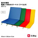 マット カラーマット 体操 授業 学校 幼稚園 保育園 施設 三和体育 SANWA TAIKU 室内外兼用軽量2ツ折防水カラーマット(スベリ止付) グリーン 90cm×180cm×5cm S-9215 法人限定(4)