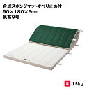 体操マット 教育用マット 体操 授業 学校 幼稚園 保育園 施設 三和体育 SANWA TAIKU 合成スポンジマットすべり止め付 90×180×6cm 帆布9...