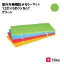 マット カラーマット 体操 学校 幼稚園 保育園 施設 授業 三和体育 SANWA TAIKU 室内外兼用防水カラーマット 120×600×5cm グリーン S...