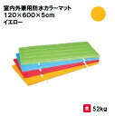 マット カラーマット 体操 学校 幼稚園 保育園 施設 授業 三和体育 SANWA TAIKU 室内外兼用防水カラーマット 120×600×5cm イエロー S...