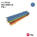 マット カラーマット 体操 学校 幼稚園 保育園 施設 授業 三和体育 SANWA TAIKU ハーフマット 45×200×5 ブルー S-9884