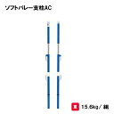 ソフトバレー支柱 2本1組 学校 施設 部活 TOEILIGHT トーエイライト ソフトバレー支柱AC B-2763 法人限定