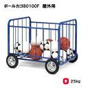 「ポイントバックキャンペーン中!」トーエイライト ボールカゴ80100F B-4047 屋外用 カゴ ボール収納 整理カゴ 屋外用 約45個収納 学校 施設 部...