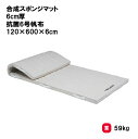 体操マット 教育マット 授業マット マット 体操 授業 学校 幼稚園 保育園 施設 TOEILIGHT トーエイライト 合成スポンジマット 6cm厚 抗菌6号帆布 150×600×6cm T-1720 法人限定(4)
