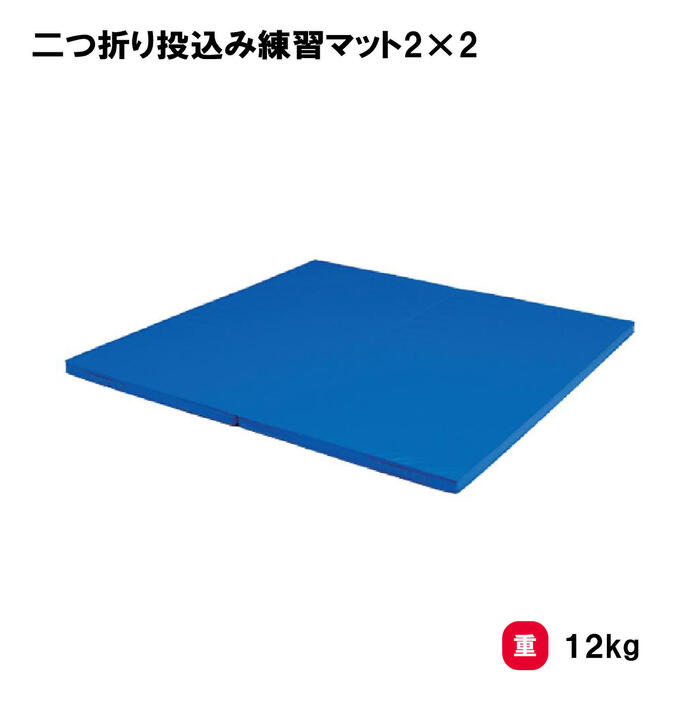 柔道マット 武道マット 防水 軽量 学校 道場 部活 TOEILIGHT トーエイライト 二つ折り投込み練習マット2×2 T-1831 法人限定