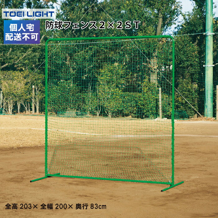 防球フェンス2×2ST 球技 学校施設向け トーエイライト B4223 個人宅配送不可 受注...