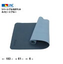 鵜沢ネット ウザワネット リバーシブルヨガマット ネイビー×ブルート6mm 臭くない 高品質高耐久 滑らない トレーニングマット ヨガ ピラティス エクササイズ...