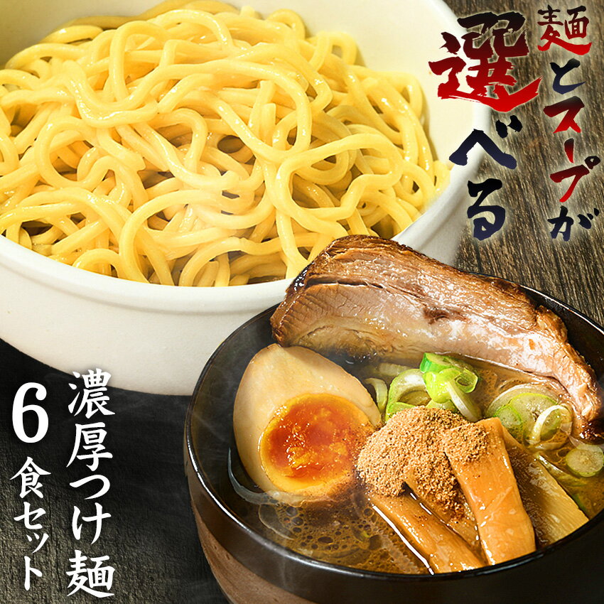 送料無料 つけ麺 ラーメン どちらでも美味しい！！★楽天ランキング1位★ついに累計100,000食突破！≪濃厚魚介豚骨つけ麺6食セット≫お中元 ギフト 御中元 贈り物にもオススメ♪