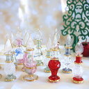 香水瓶 エジプトガラス ギフト プレゼント おすすめ3本セット 8〜9cm×2cm クリスマス エジプト土産 パフュームボトル トルコ 雑貨 トルコ土産 ビン ...