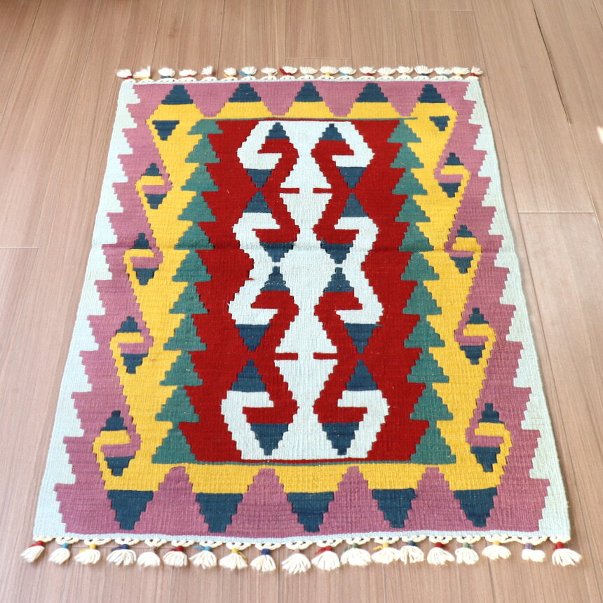 Character Pattern - 【15%OFFクーポン対象】カイセリキリム　トルコ 手織りキリム 110×80cm チェイレキサイズ