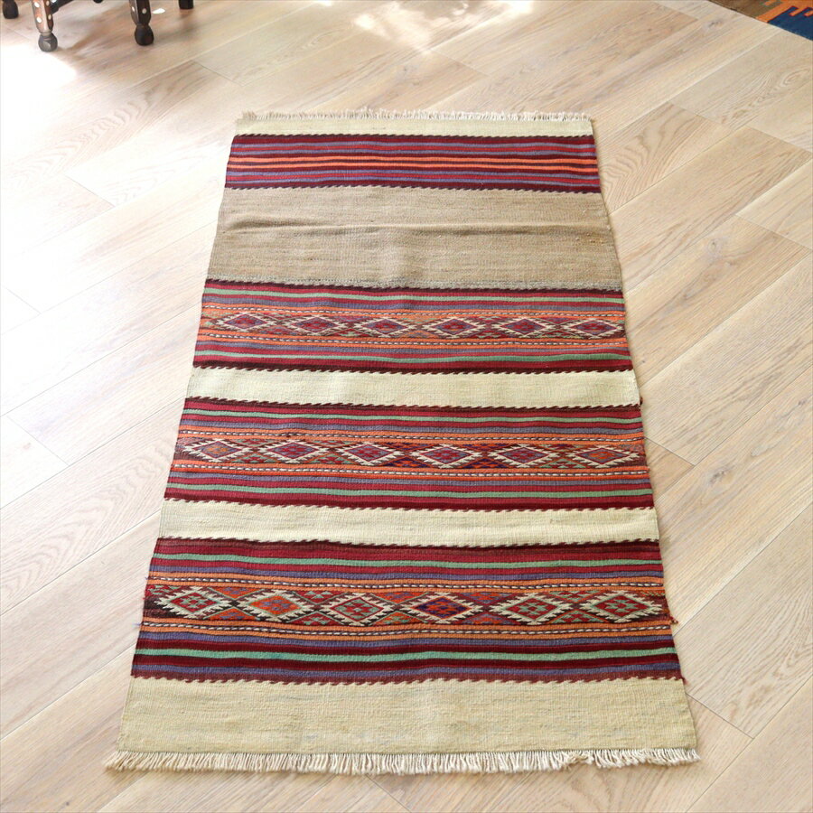 【15%OFFクーポン対象】オールドキリム コンヤ 164×76cm 収納袋チュアルのキリム