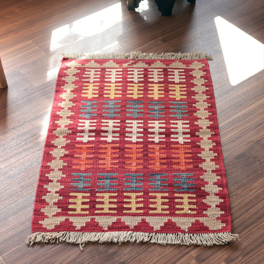Patterned - カシュカイキリム シラーズ産 87×63cm イランの手織りラグ
