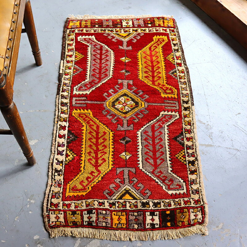 【大判　トルコ　ヴィンテージラグ】 2025年最新】トルコ ラグ ヴィンテージの人気アイテム - メルカリ