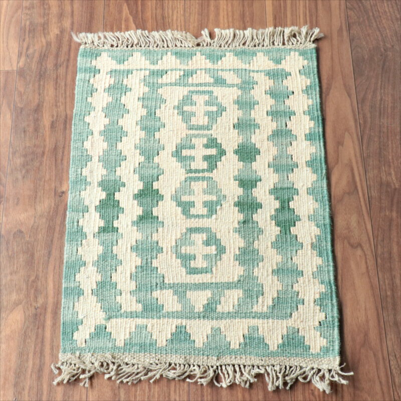 Rakuten - 【15%OFFクーポン対象】手織りキリム イラン南部シラーズ 60×43cm ウール100% 一点もの