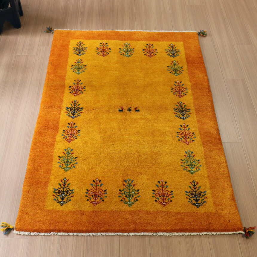 【クリアランスセール】ギャッベ 59×84cm No. H.1098 楽天市場】ギャッベ(横幅(寝具・シート)横幅:100 ~ 119.9cm