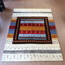 ギャッベ ノウバフト Gabbeh Nowbaft 213×151cm モダンデザイン カラフル ストライプ