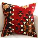 【15%OFFクーポン対象品】オールドキリム クッションカバー 40cm カイセリ Old Kilim Cushion