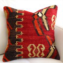 【15%OFFクーポン対象品】オールドキリム クッションカバー 40cm Old Kilim Cushion