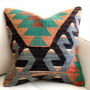 【15%OFFクーポン対象品】オールドキリム クッションカバー 40×39cm エシュメ Old Kilim Cushion