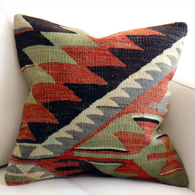 【15%OFFクーポン対象】オールドキリム クッションカバー 39×39cm エシュメ Old Kilim Cushion