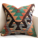 【15%OFFクーポン対象品】オールドキリム クッションカバー 40×39cm エシュメ Old Kilim Cushion