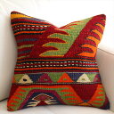 【15%OFFクーポン対象品】オールドキリム クッションカバー 40×40cm ムート Old Kilim Cushion