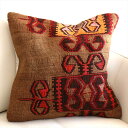 【15%OFFクーポン対象品】オールドキリム クッションカバー 40×40cm カルス Old Kilim Cushion