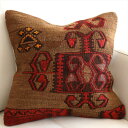 【15%OFFクーポン対象品】オールドキリム クッションカバー 40×40cm カルス Old Kilim Cushion