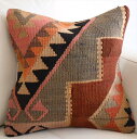 【15%OFFクーポン対象品】オールドキリム クッションカバー 40×40cm カルス Old Kilim Cushion
