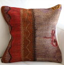 【15%OFFクーポン対象品】オールドキリム クッションカバー 40×40cm カルス Old Kilim Cushion