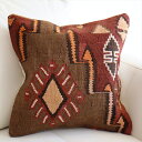 【15%OFFクーポン対象品】オールドキリム クッションカバー 40×40cm カルス Old Kilim Cushion