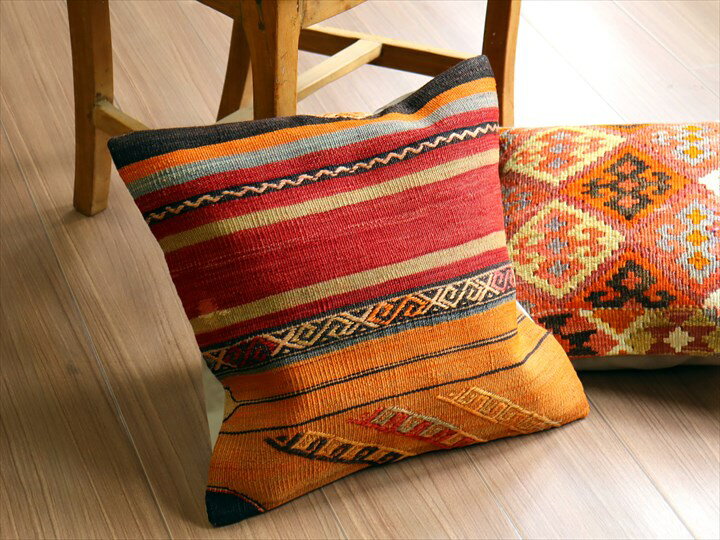 【15%OFFクーポン対象品】オールドキリム クッションカバー 42×40cm シワス・ジジム Old Kilim Cushion