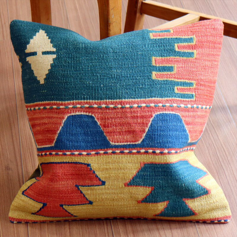 【15%OFFクーポン対象】オールドキリム クッションカバー 41×41cm ウシャク Old Kilim Cushion
