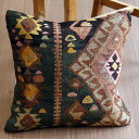 【15%OFFクーポン対象品】オールドキリム クッションカバー 41×40cm カルス・イーブルアイ Old Kilim Cushion