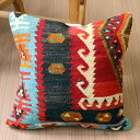 【15%OFFクーポン対象品】オールドキリム クッションカバー 41×40cm シワス・シャルキュスラ Old Kilim Cushion