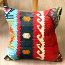 【15%OFFクーポン対象品】オールドキリム クッションカバー 41×40cm シワス・シャルキュスラ Old Kilim Cushion