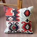 【15%OFFクーポン対象品】オールドキリム クッションカバー 35×34cm シャルキョイ Old Kilim Cushion