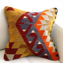 【15%OFFクーポン対象品】オールドキリム クッションカバー 40×40cm ドラゴンの爪 Old Kilim Cushion