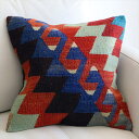 【15%OFFクーポン対象品】オールドキリム クッションカバー 40×40cm エシュメ Old Kilim Cushion
