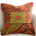 【15%OFFクーポン対象品】オールドキリム クッションカバー 40cm コンヤ Old Kilim Cushion