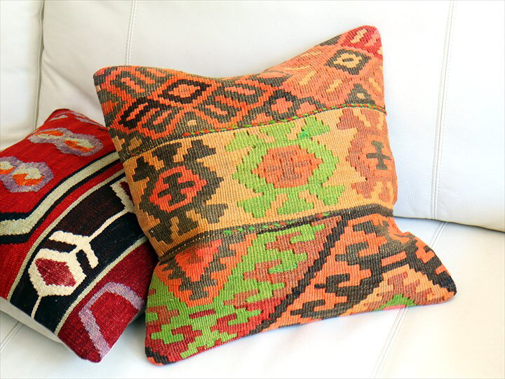 オールドキリム クッションカバー 40cm コンヤ Old Kilim Cushion [2]