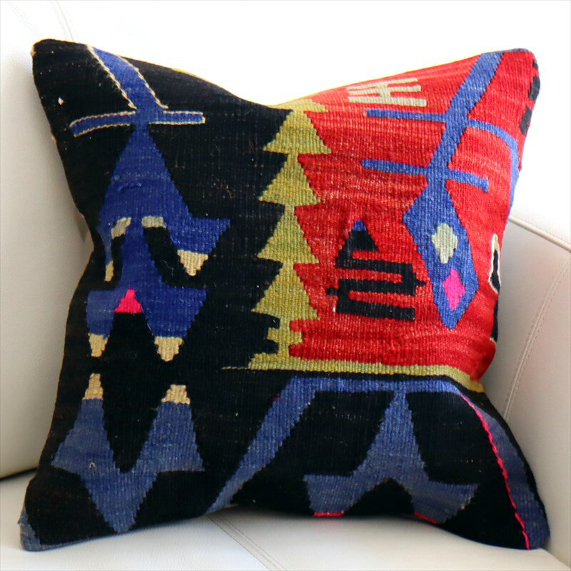 【15%OFFクーポン対象】オールドキリム クッションカバー 40×39cm