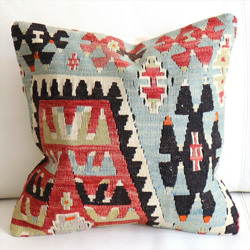 【15%OFFクーポン対象】オールドキリム クッションカバー 40×40cm エシュメ Old Kilim Cushion