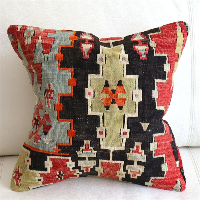 【15%OFFクーポン対象】オールドキリム クッションカバー 40×39cm エシュメ Old Kilim Cushion